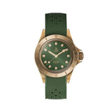Yema Superman Bronze CMM.10 orologio automatico quadrante verde laccato cassa bronzo cinturino gomma verde 17.26.10.34.ZN.U4