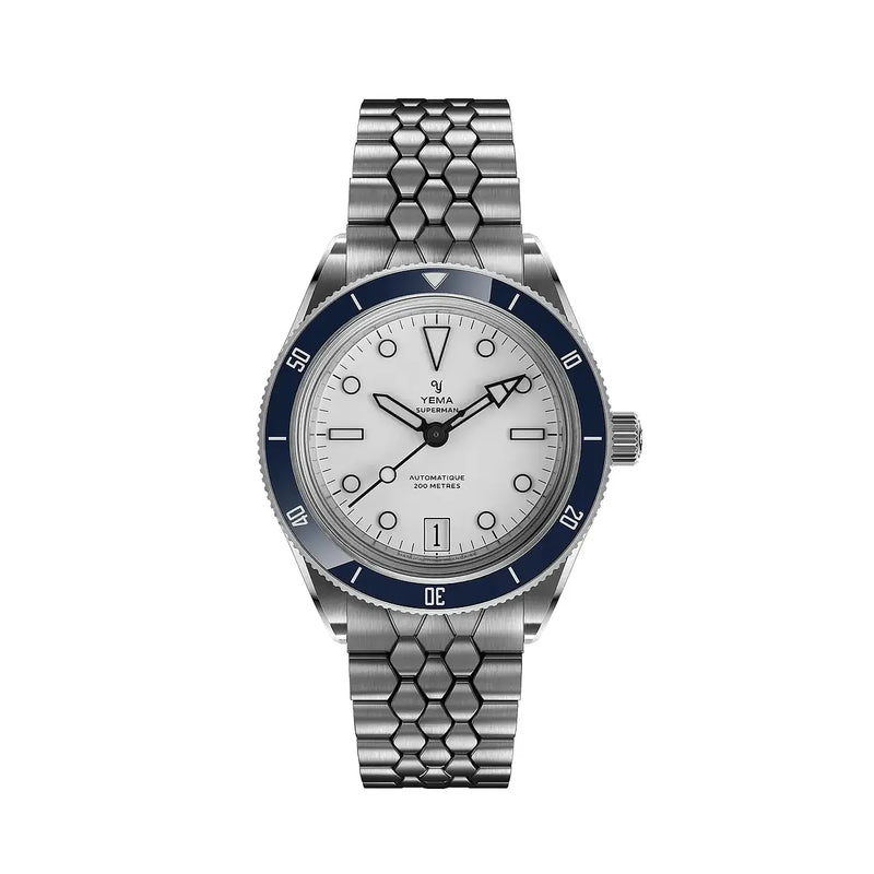 Orologio Yema Superman Dato CMM.10 Bianco 41 mm
