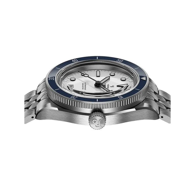 Orologio Yema Superman Dato CMM.10 Bianco 41 mm profilo