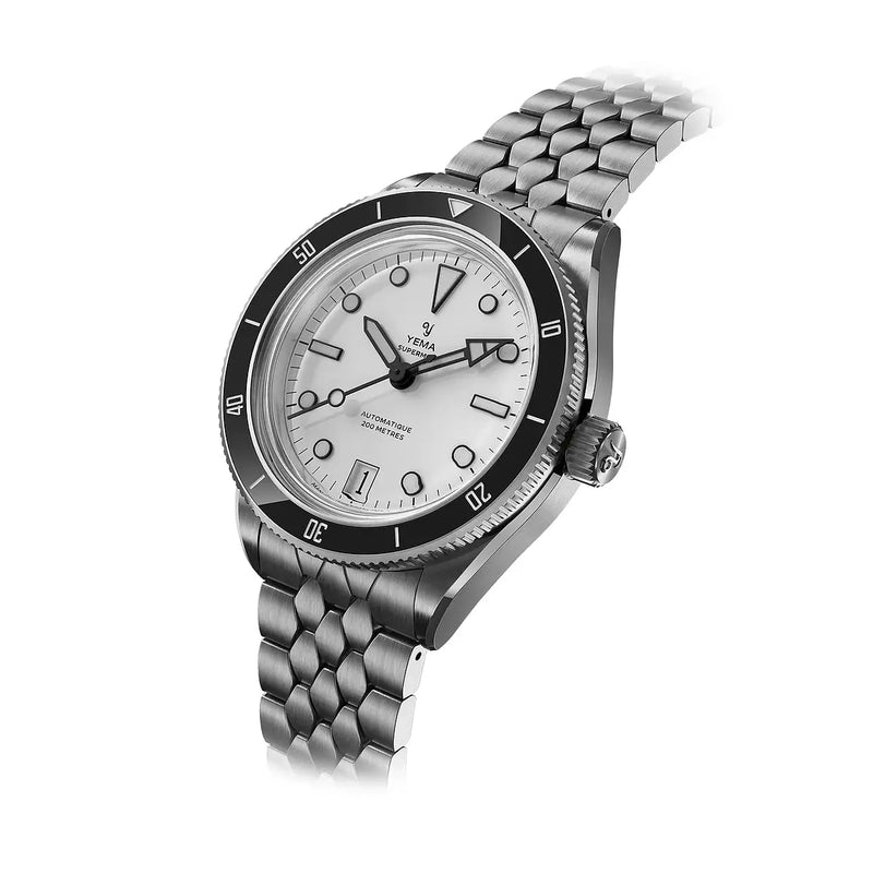 Orologio Yema Superman Dato CMM.10 Bianco 39.5 mm