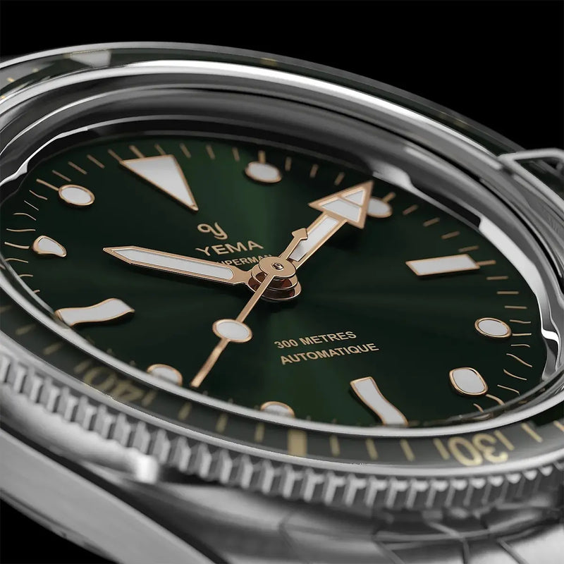Yema Superman Gilt CMM.10 Verde 39 mm quadrante