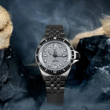 Yema Superman Titanium MoonTide CMM.11 orologio subacqueo automatico in titanio con quadrante lunare grigio 12.26.11.66.TNL.MT