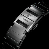 Yema Wristmaster Slim Small Seconds CMM.29 dettaglio chiusura butterfly doppio pulsante bracciale acciaio 76.26.29.05.SN.M