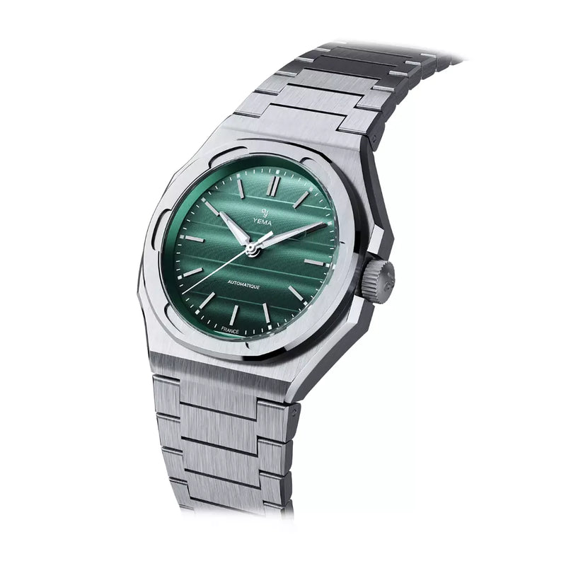 Orologio Yema Wristmaster Traveller Verde YWTR24-ZMS