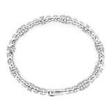 Zancan Bracciale Cosmopolitan dettaglio maglia a catena con inserti in pietre naturali e chiusura in argento ESB282