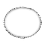 Zancan Bracciale Cosmopolitan Grumetta vista posteriore dettaglio chiusura e maglia grumetta in argento 925 ESB086