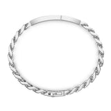 Zancan Bracciale Cosmopolitan Grumetta vista posteriore catena grumetta in argento con chiusura a scatto EXB652