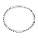 Zancan Bracciale Cosmopolitan Grumetta vista posteriore dettaglio chiusura a scatto e catena grumetta in argento EXB653