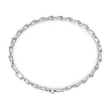 Zancan Bracciale Cosmopolitan Luxury Solo maglia argento 925 vista posteriore dettaglio maglie e chiusura ESB216