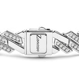 Zancan Bracciale Cosmopolitan Luxury dettaglio chiusura con logo inciso e pietre naturali incastonate ESB217