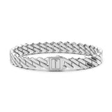 Zancan Bracciale Cosmopolitan Luxury Solo maglia in argento 925 con chiusura logo, maglia intrecciata ESB219