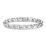Zancan Bracciale Cosmopolitan Luxury Solo maglia in argento 925 con maglie a catena intrecciate, handmade in Italy ESB222