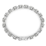 Zancan Bracciale Cosmopolitan Luxury Solo maglia in argento 925 con maglie geometriche satinate e lucide ESB230
