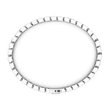 Zancan Bracciale Cosmopolitan Luxury Solo maglia vista posteriore in argento 925 con dettaglio maglie e chiusura ESB260