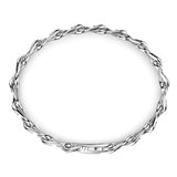 Zancan Bracciale Cosmopolitan Luxury Solo maglia vista posteriore, dettaglio maglia groumette argento 925 handmade Italy ESB220