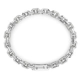 Zancan Bracciale Cosmopolitan Luxury Solo maglia in argento 925 con maglie geometriche esagonali vista completa ESB229