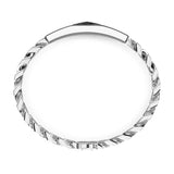 Zancan Bracciale Cosmopolitan Rosa dei venti vista laterale maglia grumette in argento con chiusura a scatto ESB109