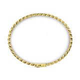 Zancan Bracciale Cubane Grumetta vista posteriore dettaglio chiusura e maglia grumetta in argento dorato EXB660-OG