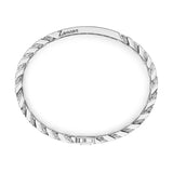 Zancan Bracciale Cubane Targa vista posteriore dettaglio incisione logo e chiusura in argento 925 ESB112