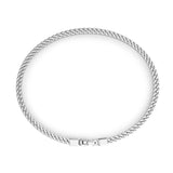 Zancan Bracciale Eternity 925 Grumetta argento 925 vista laterale dettaglio maglia e chiusura EXB897