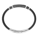 Zancan Bracciale Eternity Titanium Silicone vista posteriore dettaglio chiusura in acciaio e placca Titanium Gold ETB145