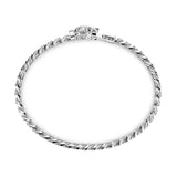 ZANCAN Bracciale Groumette Argento Chiusura Tigre lato