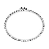 ZANCAN Bracciale Groumette Argento Chiusura Pitbull lato
