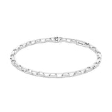 Zancan Bracciale Insignia 925 Catena uomo in argento con maglie rettangolari e chiusura logo Z ESB252
