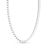 Zancan Collana uomo Cosmopolitan Luxury Solo maglia in argento 925 con maglie geometriche lucide ESC081-55