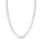 Zancan Collana uomo Cosmopolitan Luxury Solo maglia in argento 925 con catena a maglie geometriche ESC082-55