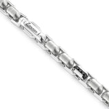 Zancan Collana Cosmopolitan Luxury dettaglio chiusura con logo inciso e pietre nere su argento satinato ESC084-55