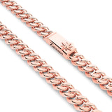 Zancan Collana Cubane Grumetta dettaglio chiusura con logo Zancan e stella a rilievo in argento oro rosa EXC470-OR