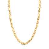 Zancan Collana uomo Cubane Grumetta in argento rodiato oro giallo 18kt, maglia grumetta lucida EXC471-OG