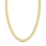 Zancan Collana Cubane Grumetta uomo maglia grumetta in argento rodiato oro giallo 18kt vista completa EXC472-OG