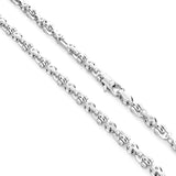 Zancan Collana Eternity 925 Solo maglia dettaglio chiusura a moschettone e maglie geometriche in argento 925 ESC078-55