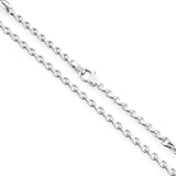 Zancan Collana Insignia 925 argento dettaglio maglia marinara e targhetta brand incisa EXC418