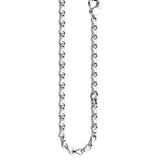 Zancan Collana Insignia 925 argento vista ravvicinata catena a maglie marinare lucide e chiusura EXC418