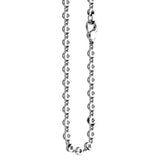 Zancan Collana Insignia 925 argento vista completa catena con maglie a disco e chiusura ad anello EXC425