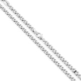 Zancan Collana Insignia 925 argento dettaglio maglie intrecciate e targhetta brand, lavorazione artigianale italiana EXC426