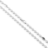 Zancan Collana Insignia 925 dettaglio chiusura a moschettone, targhetta brand e inserto pietre nere su argento EXC427