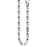 Zancan Collana Insignia 925 argento vista completa catena con maglie robuste e chiusura a moschettone EXC429