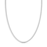 Zancan Collana uomo Insignia 925 Catena maglia snake piatta in argento 925, vista completa ESC092-60