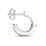 Zancan Orecchini Insignia 925 vista posteriore in argento 925 lucido con chiusura a farfallina dettaglio retro ESO001