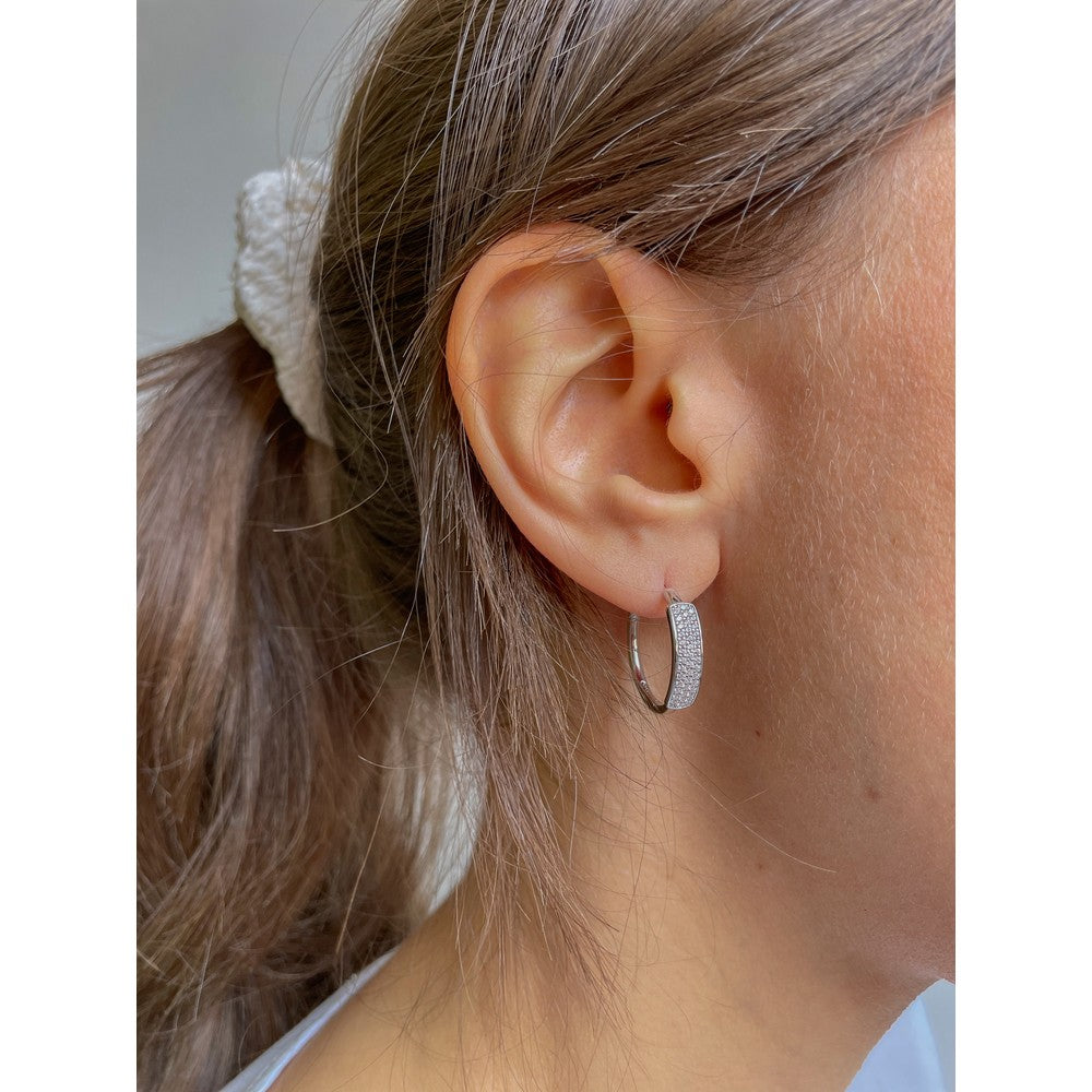 Orecchini Engelsrufer Windrose Con Zirconi E Smalto – Rosa Dei Venti In Argento 925 Rodiato
