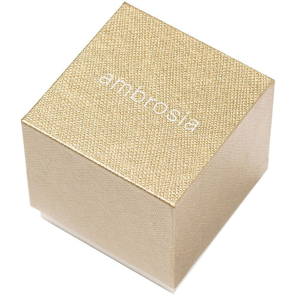 AMBROSIA Ciondolo Iniziale D in Oro Bianco con Zirconi ACZ 041 Confezione