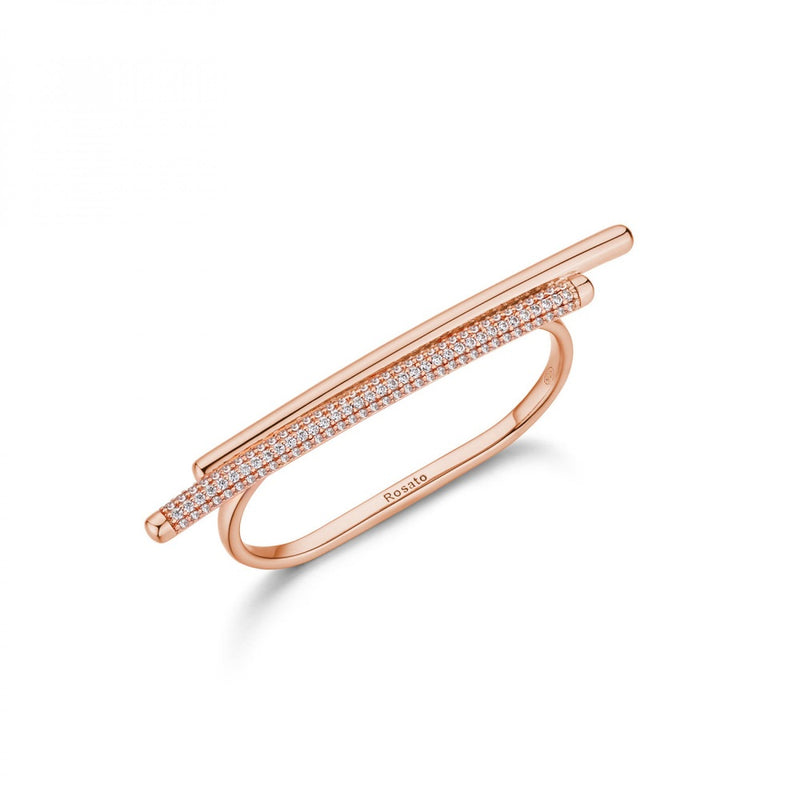 Anello In Oro Rosa E Diamanti Doppia Fascia Intrecciata Raaja 63713 Zoom Anello In Oro Rosa E Diamanti Doppia Fascia Intrecciata Raaja 63713 Zoom