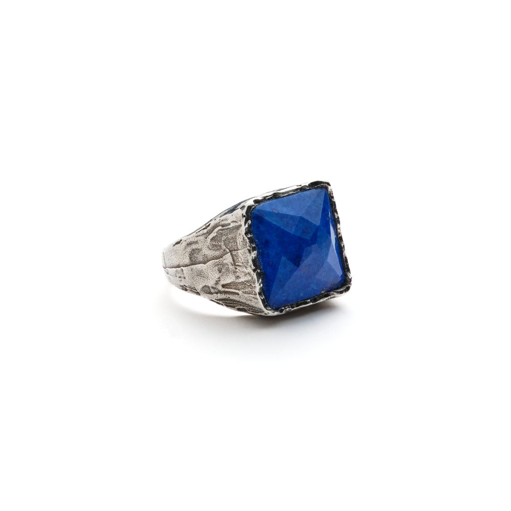 Antracite Anello Uomo con Lapis RE BLU