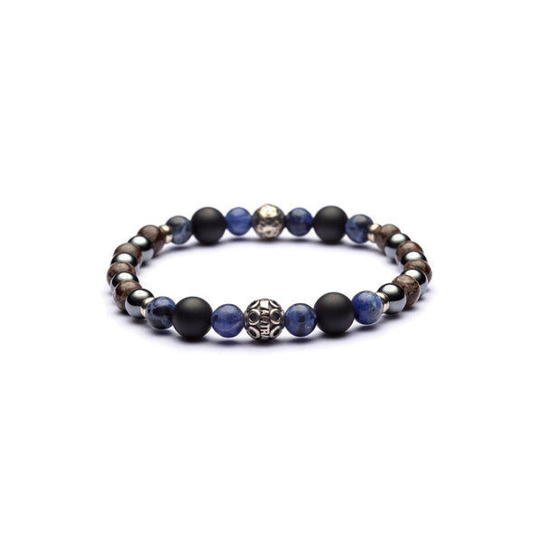 Bracciale Antracite con Pietre Dure ITACA