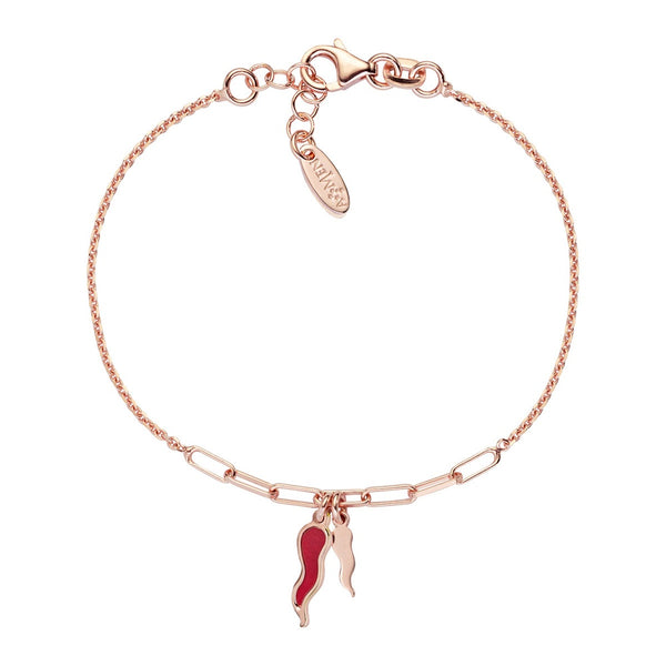 Bracciale Donna Con charms/beads in Argento AMEN Colore Rosso BRMPCORRVariante 1