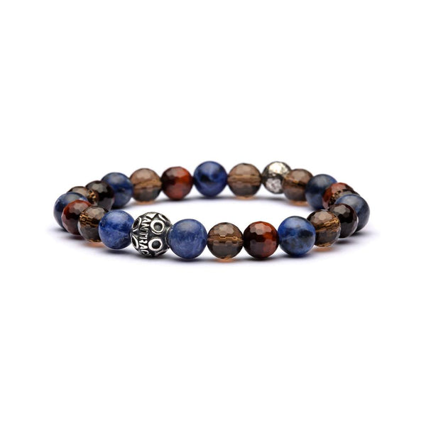 Bracciale Antracite con Pietre Dure LIBRA